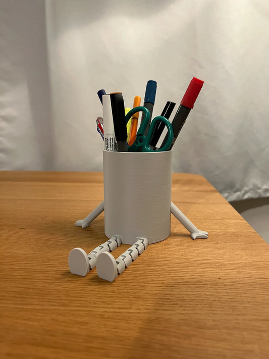 Articulated pen holder